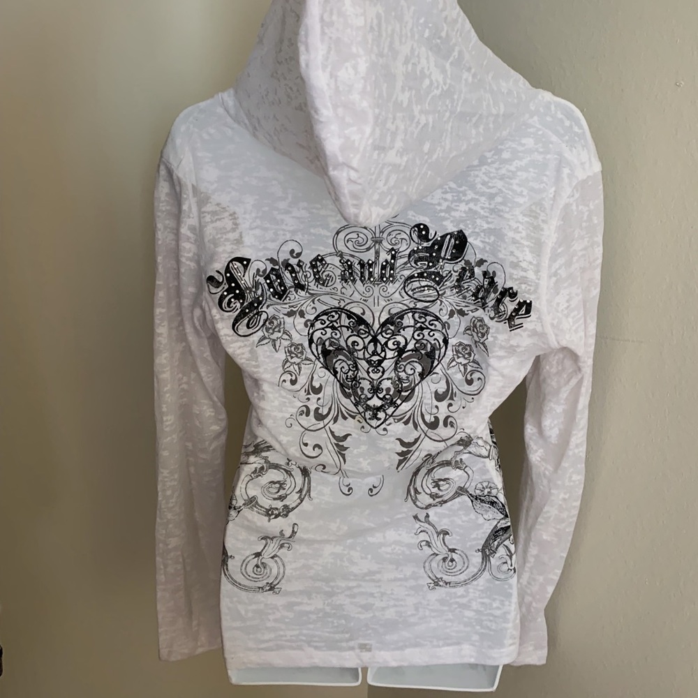 sheer y2k thin long sleeve hoodie